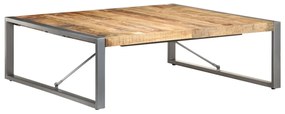 vidaXL Mesa de centro 120x120x40 cm madeira de mangueira áspera