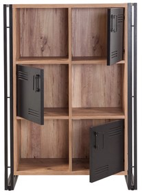 Estante Cosmo – Pinho Atlântico Preto – 89x127x35 cm