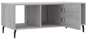 Mesa de centro 102x50x40cm derivados de madeira cinzento sonoma