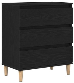Sideboard vidaXL Preto Carvalho 60x35x70 cm em Madeira Derivada