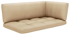 6 pcs conj. lounge paletes c/ almofadões pinho impregnado