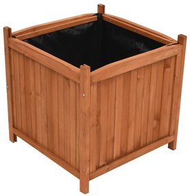 Vasos/floreiras 2 pcs 50x50x50 cm madeira de abeto