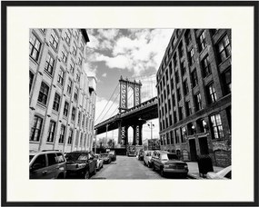 Impressão digital emoldurada New York City
