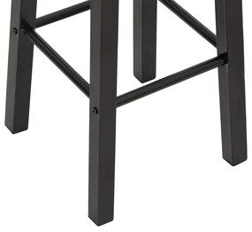 Bancos de bar 2 pcs MDF preto