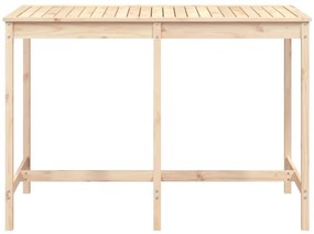Mesa de jardim 159,5x82,5x110 cm madeira de pinho maciça