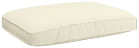 vidaXL Almofada Creme 120 x 80 x 12 cm Tecido Oxford