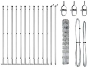 Cerca de Campo 1x25 m em Aço Galvanizado