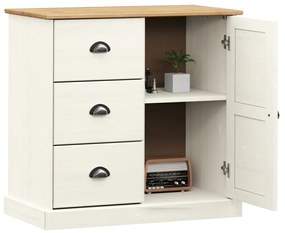 Aparador com gavetas VIGO 78x40x75 cm pinho maciço branco