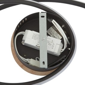 Plafon de design em madeira com LED regulável em 3 níveis - Rowan