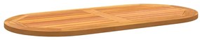 Tampo de Mesa 100x50x2.2 cm Oval de Madeira Maciça de Acácia