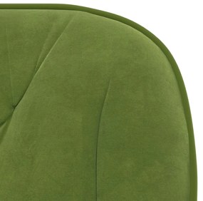 Cadeiras de jantar giratórias 2 pcs veludo verde-claro