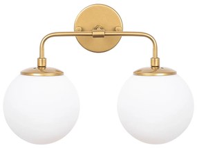 Aplique de Parede Horn – Dourado – 37 x 21 x 27 cm