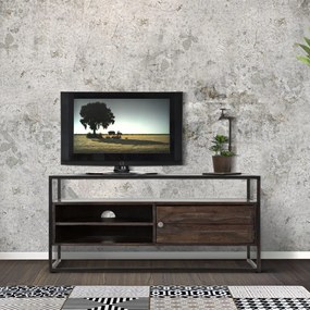 ARMÁRIO DE TV BURN 120X40X55 CM (MADEIRA DE ACÁCIA NILÓTICA) CASTANHO