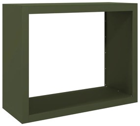 Suporte para lenha 100x40x80 cm aço verde