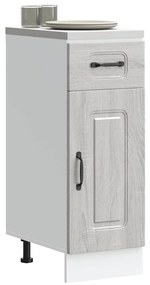 vidaXL Armário baixo cozinha Kalmar madeira engenharia sonoma cinzento