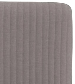 Cadeiras de jantar 2 pcs tecido cinzento-acastanhado