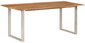 Mesa de jantar 180x90x76 cm madeira de acácia maciça