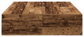 Estrutura de Cama Armazenamento vidaXL Madeira Velha 120x200 cm