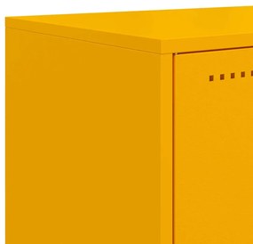 Móvel de TV 100,5x39x60,5 cm aço amarelo mostarda