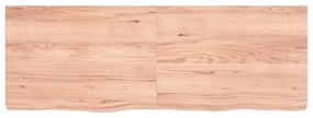 Tampo de mesa 140x50x(2-6) cm carvalho tratado castanho-claro
