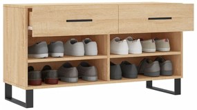 Banco sapateira 102x35x55 cm deriv. madeira carvalho sonoma