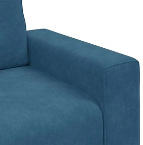 Poltrona 60 cm veludo azul
