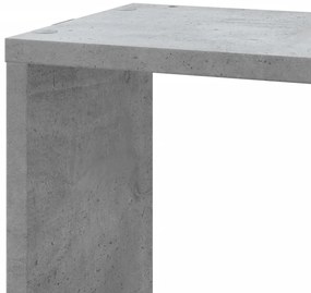 Estante de parede p/ canto derivados madeira cinzento cimento