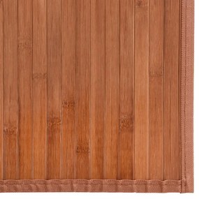 Tapete retangular 60x100 cm bambu castanho