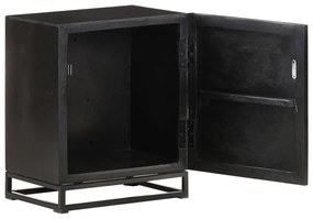 Mesa de cabeceira 40x30x50 cm acácia e mangueira maciça preto