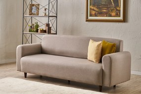 Sofá de 3 Lugares Noya – Creme – 220 x 87 x 70 cm