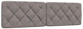 Cama com colchão 200x200 cm tecido cinzento-acastanhado