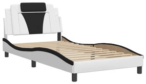 Estrutura cama c/ cabeceira 100x200 cm couro artificial