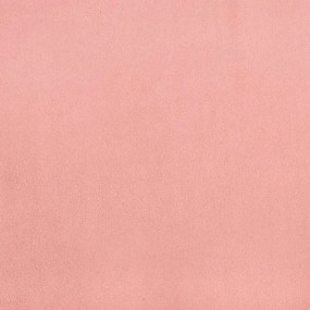 Cama box spring c/ colchão luzes e LED 120x190 cm veludo rosa