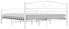 Estrutura de cama 160x200 cm metal branco