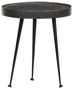 Mesas de centro 3 pcs derivados de madeira preto