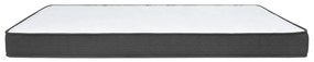 Cama boxspring 100x200 cm tecido cinzento-escuro