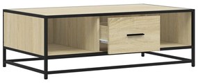 Mesa de centro 100x57x35cm deriv. madeira/metal carvalho sonoma