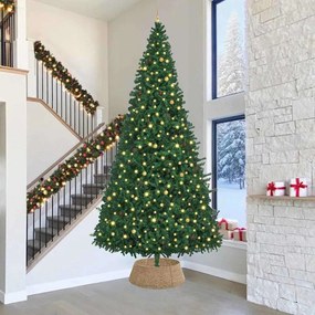 vidaXL Collar para Árvore de Natal Castanho 90 x 90 x 28 cm