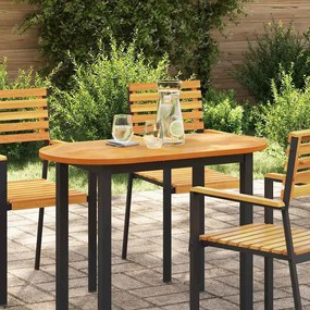 vidaXL Tampo de Mesa 100x50x2.2 cm Oval de Madeira Maciça de Acácia