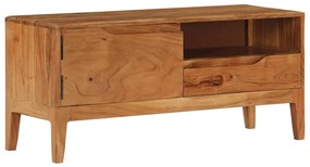 vidaXL Móvel de TV em madeira de acácia maciça 88x30x40 cm