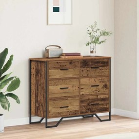 Cômoda Madeira Velha 91x35.5x74.5 cm Madeira de Engenharia