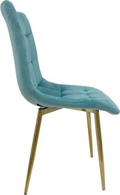 Cadeira Shayla (Veludo verde agua)