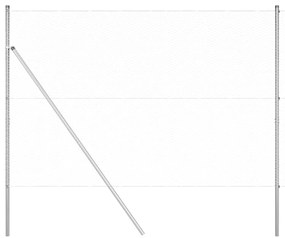 Cerca Hexagonal vidaXL 1,6x25 m Aço Galvanizado