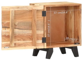 Mesa de cabeceira 40x30x51 cm madeira de acácia maciça