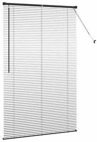 Persiana de Janela com cortinas Outros Manual Preto 120 x 175 cm Alumí