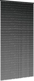 vidaXL Cortina de Porta contra Insetos Cinza Escuro 100x220 cm Bambu