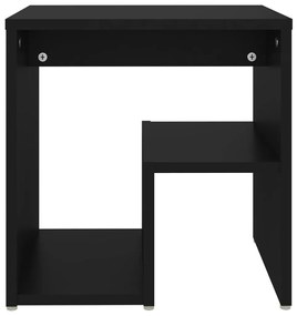 Mesas de cabeceira 2 pcs 40x30x40 cm derivados de madeira preto
