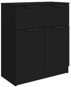 3 pcs aparadores derivados de madeira preto