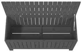 Caixa de arrumação jardim 108x42,5x54 cm pinho maciço cinzento