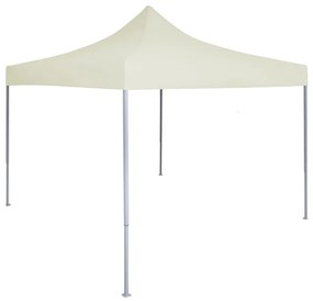 vidaXL Tenda dobrável profissional para festas 2x2 m aço creme